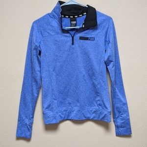 PINK long sleeve quarter zip